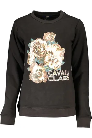 Roberto Cavalli Black Cotton Sweater - XS