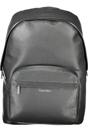 Calvin Klein Black Polyester Men Backpack