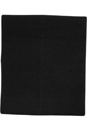 Dolce & Gabbana Black Cashmere Knitted Neck Warmer Foulard Scarf