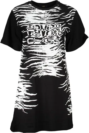 Roberto Cavalli Black Cotton Women Dress - XS