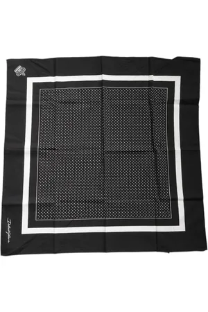 Dolce & Gabbana Polka Dots Cotton Handkerchief Scarf