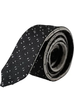 Dolce & Gabbana White Patterned Adjustable Tie