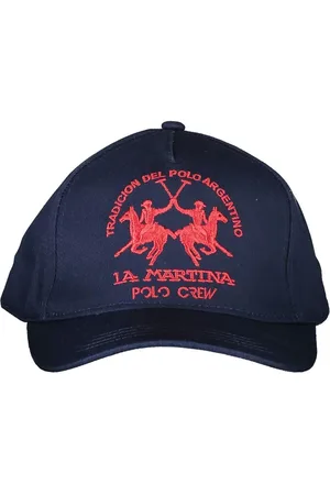 La Martina Blue Cotton Hats & Cap