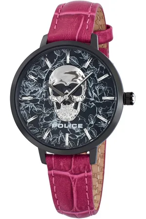 Police Leather Watch