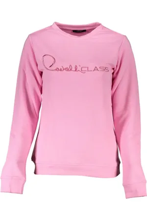 Roberto Cavalli Pink Cotton Sweater - XXL