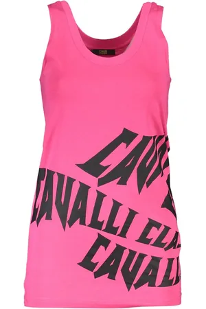 Roberto Cavalli Pink Cotton Women Top - S