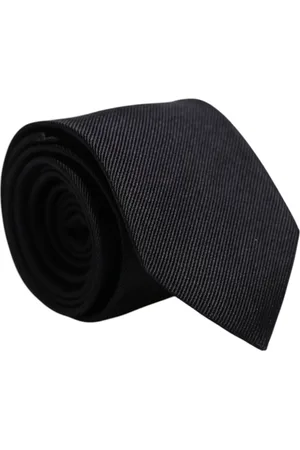 Dolce & Gabbana Solid Silk Adjustable Necktie Tie