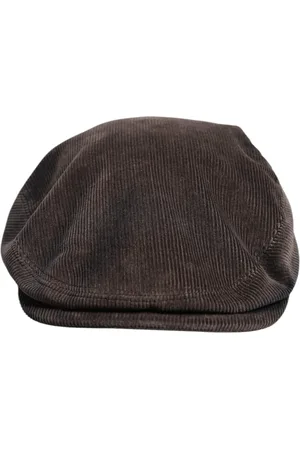 Dolce & Gabbana Brown Cotton Newsboy Capello Cabbie Hat - 57 cm|S
