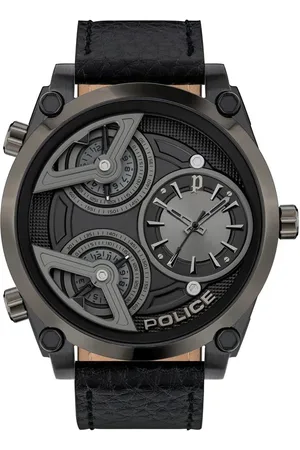 Police Leather Watch