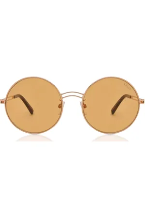 BY0001D Asian Fit 28E Women's Sunglasses Gold Size 56