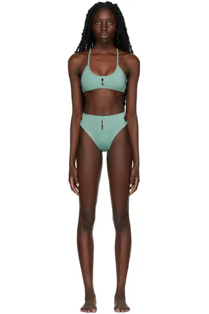 Gucci: Black Sparkling Double G Bikini