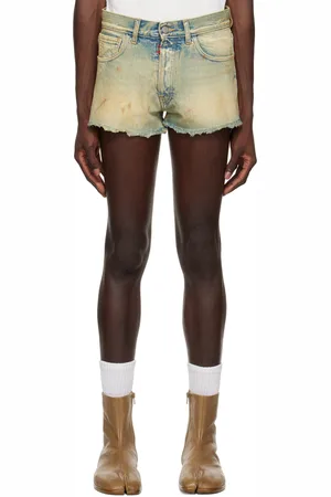 Maison Margiela Blue Smudged Shorts
