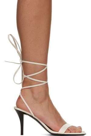 The Row Off-White Maud Heeled Sandals