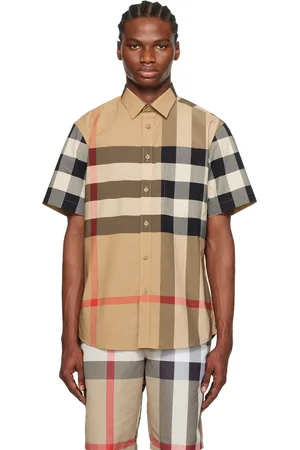 Burberry mens button up outlet