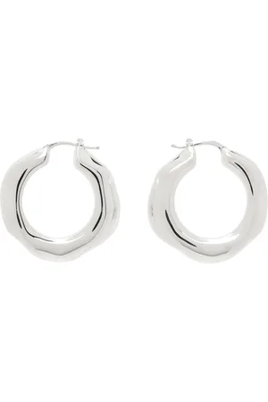 Jil Sander double layer hoop earrings - Silver