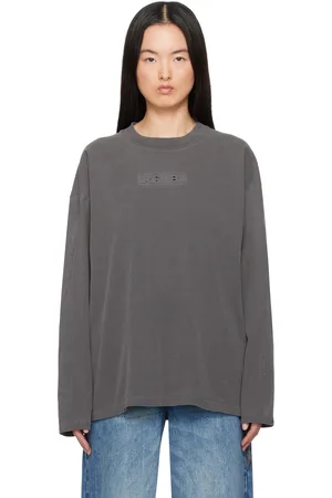 KSUBI Gray Sott Boyfriend LS T-shirt
