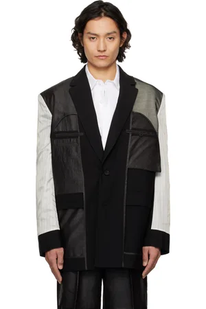 Feng Chen Wang Deconstruction Patchwork Blazer