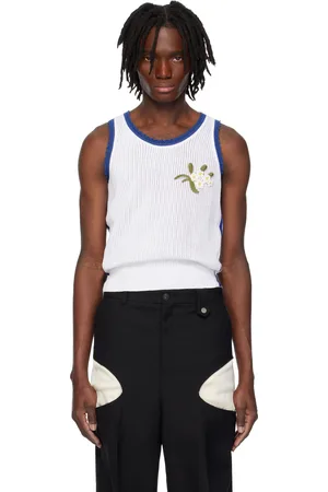 EgonLab White Knit Tank Top