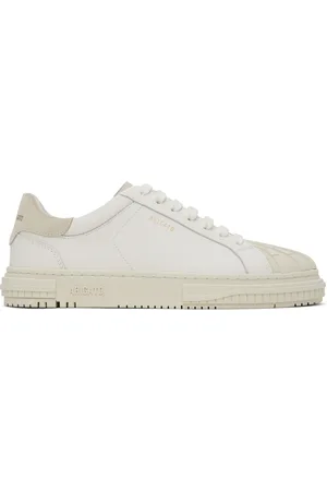 Axel Arigato White & Beige Atlas Toe Cap Sneakers
