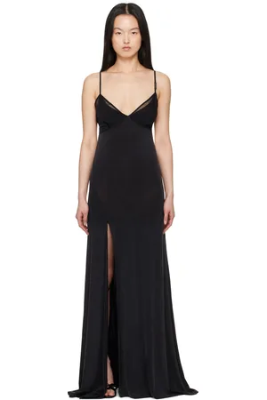 VERSACE Black Slip Maxi Dress