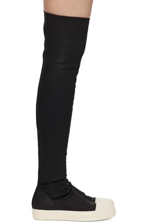 Rick Owens Black Porterville High Sock Sneakers