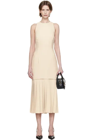 16Arlington Off-White Anci Midi Dress