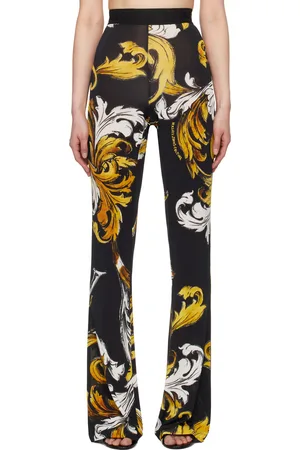 VERSACE Black Flared Leggings