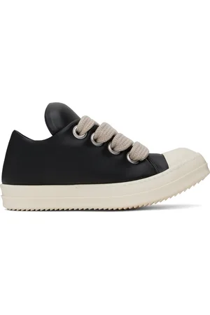 Rick Owens Black Hollywood Jumbolace Low Sneaks Sneakers