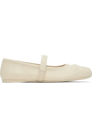 Marni Off-White Little Bow Ballerina Flats