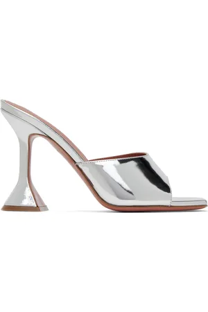 Amina Muaddi Lupita Slipper Heeled Sandals
