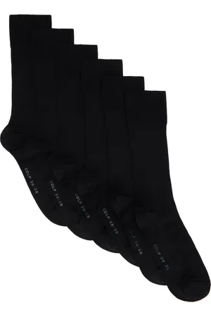 CDLP Six-Pack Mid Length Cotton Rib Socks