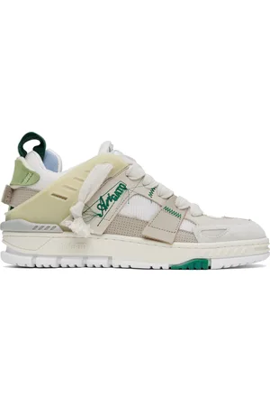 Axel Arigato Beige & Green Area Patchwork Sneakers