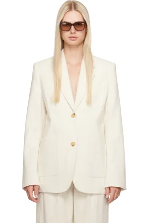 Totême Off-White Single-Breasted Blazer
