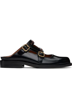 Marni Black Bambi 3.0 Double Buckle Slip-on Loafers