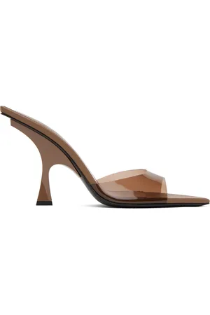 The Attico Brown Ester Heeled Sandals