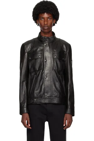 Belstaff Hand-Waxed Gangster Leather Jacket