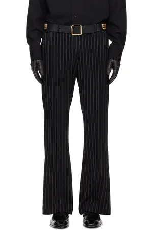 Ernest W. Baker Black Loose Fit Flare Trousers