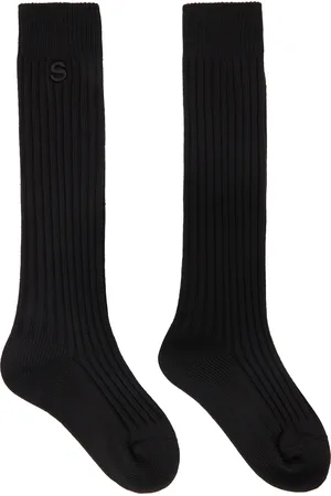 SACAI Black Rib Socks