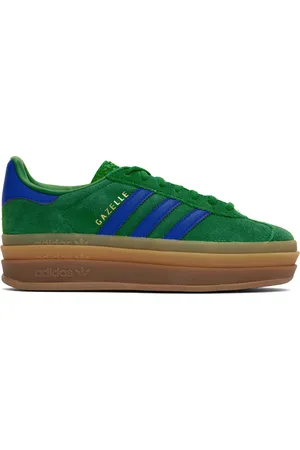 adidas Green & Blue Gazelle Bold Sneakers