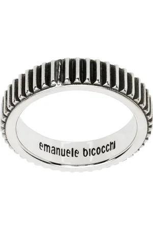 EMANUELE BICOCCHI Striped Band Ring