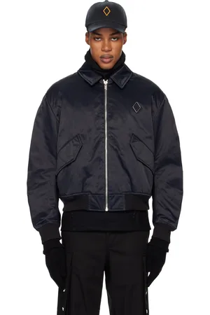 A-cold-wall* Black Cinch Bomber Jacket