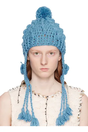 Anna Sui Blue Butterfly Beanie