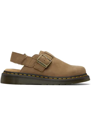 Dr. Martens Tan Jorge II Patchwork Slingback Mules