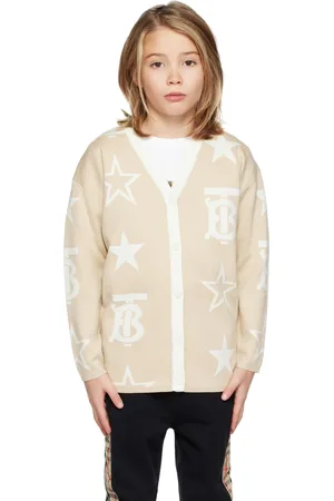 Burberry Kids Beige TB Star Cardigan