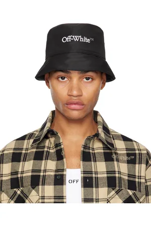 OFF-WHITE Black Embroidered Logo Bucket Hat