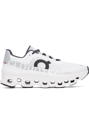 On Running White & Gray Cloudmster Sneakers