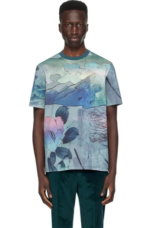 Paul Smith Blue Printed T-Shirt