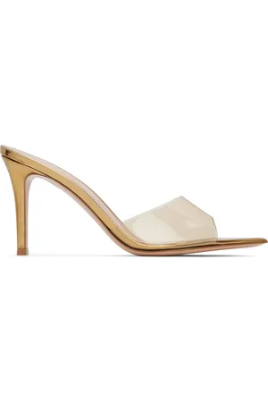 Gianvito Rossi Gold Elle 85 Heeled Sandals