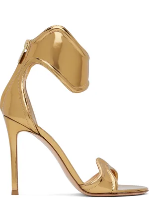 Gianvito Rossi Gold Lucrezia Heeled Sandals