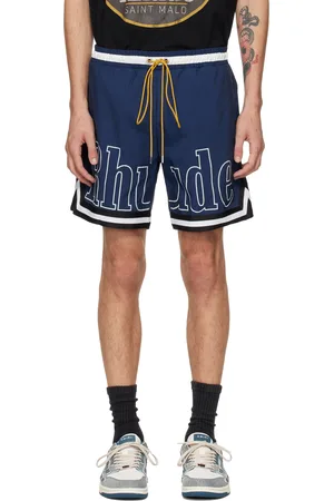 Rhude Blue Striped Swim Shorts